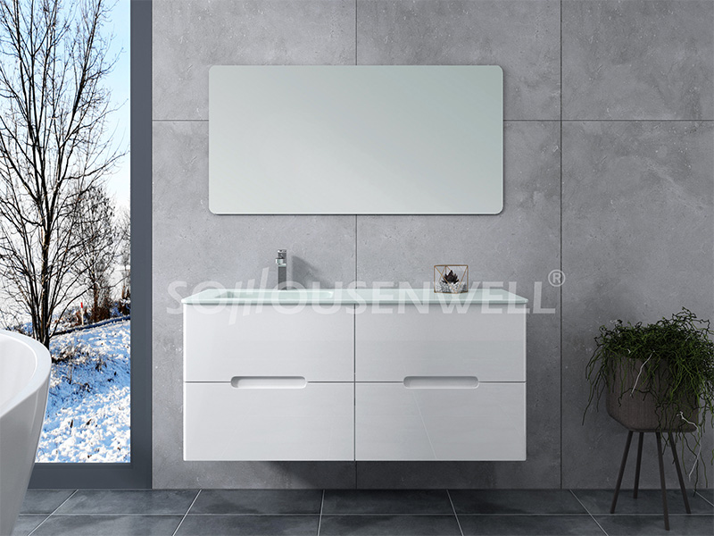 Cla-1200 Großhandel billig neues Design Luxus Badezimmerschrank Badezimmereitelkeit mit Spiegel