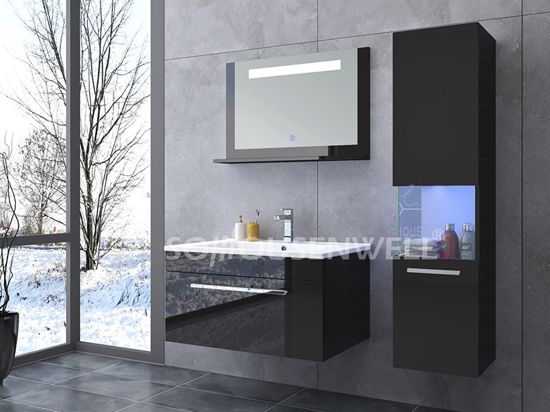 HS-E1910 Schwimmende Waschraum-Waschtisch-Badezimmerschränke Einzelbadezimmer-Waschtischmöbel