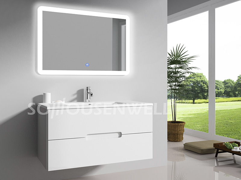 HS-E1938 LED Kosmetikspiegel Badezimmer WC Aufbewahrungsschrank Badezimmer wasserdichtes Regal