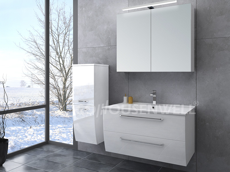 HS-E1946 Badezimmerschrankzubehör moderne Badezimmermöbel spiegeln Badezimmereitelkeit wider