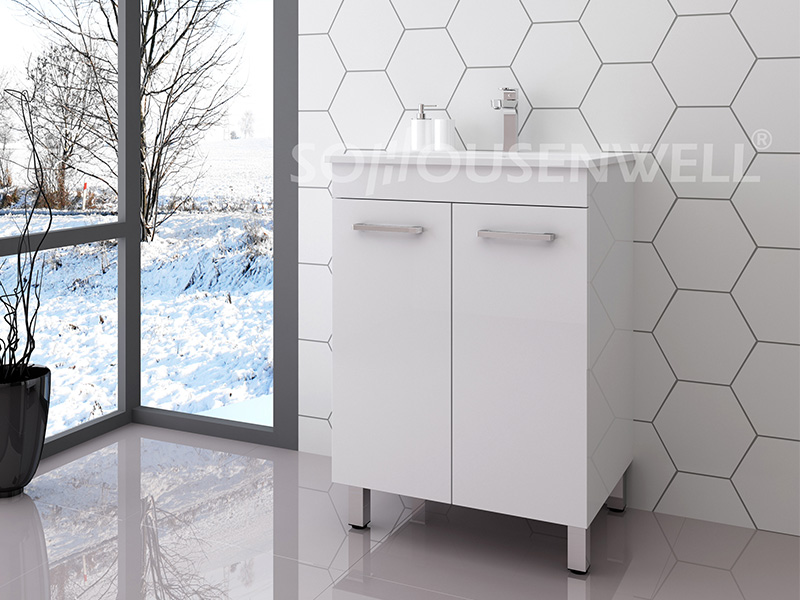 Ema-600 WC-Aufbewahrung Luxus-Badezimmereitelkeit mit Waschbecken moderner Badezimmerschrank
