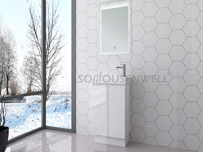 Y18-400 Waschraum moderne Badezimmereitelkeit Badezimmer LED-Spiegelschränke